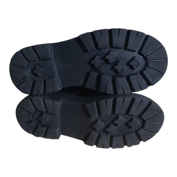 Wild Fable Black Moto Chunky Boots - Picture 6 of 8